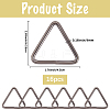 16Pcs Triangle Iron Linking Rings IFIN-CL0001-07B-2