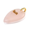 Natural Rose Quartz Pendants G-G470-03G-06-2