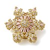 Brass Micro Pave Cubic Zirconia Beads KK-D378-19G-02-1