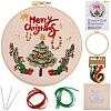 Christmas DIY Embroidery Starter Kits for Beginners AJEW-WH20816-026-1