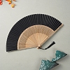 Bamboo Folding Fan with Tassel PW-WG495F3-07-1