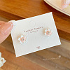 Flower Alloy Enamel Stud Earrings FS-WG68660-03-1