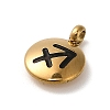 304 Stainless Steel Black Enamel Charms LS-STAS-R009-02G-06-2