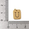 304 Stainless Steel Charms LS-STAS-R001-01G-U-3
