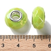 Mabe Solid Color Copper Buckle Acrylic European Beads OACR-M024-03P-06-3