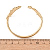 Marine 304 Stainless Steel Cuff Bangles for Women BJEW-Z147-01G-05-3