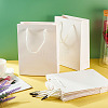 Folding Kraft Paper Gift Bags with Handle ABAG-TAC0014-03-4