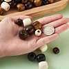 Cheriswelry Dyed Natural Wood Beads WOOD-CW0001-01-LF-20