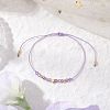Natural Round Amethyst Beads Braided Bead Bracelets for Women BJEW-JB11655-04-1