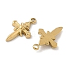 304 Stainless Steel Pendants STAS-D127-07G-2