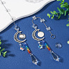 2Pcs Glass Butterfly & Cone Hanging Suncatchers HJEW-TADJ0021-4
