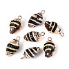 Electroplated Natural Shell Pendants BSHE-T015-02-1
