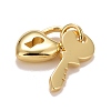 Rack Plating Real 18K Gold Plated Brass Pendants KK-E275-01G-2