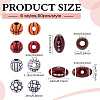 360Pcs 6 Styles Craft Style Acrylic Beads MACR-ME0001-01-2