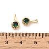Brass Micro Pave Cubic Zirconia Charms KK-Z040-01B-3