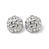 304 Stainless Steel Oval Stud Earrings EJEW-B108-09P-4