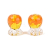 Inner Flower Handmade Lampwork Beads LAMP-Q039-13B-1
