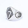 Punk Style 316L Stainless Steel Finger Rings for Men FS-WG96F45-06-2