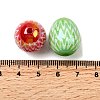 UV Plating Opaque Acrylic Beads OACR-H054-06-3