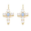 Brass Micro Pave Clear Cubic Zirconia Pendants KK-N227-108C-2