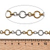 Two Tone 304 Stainless Steel Ring Link Chains CHS-K018-45GP-3