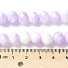 Electroplate Glass Beads Strands LAMP-S068-11B-4