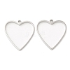 Non-Tarnish 304 Stainless Steel Open Back Bezel Heart Pendants LS-STAS-Z040-03P-1