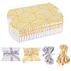 30 Sets 2 Colors Hot Stamping Pillow Cardboard Paper Printed Candy Boxes CON-TA0001-29-1