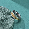 304 Stainless Steel Rotating Finger Rings for Men WGB9C46-01-1