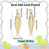 10Pcs Rack Plating Brass Pendants KK-SC0007-72-2