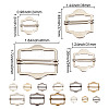 24Pcs 12 Styles Hexagon Alloy Roller Buckles FIND-DR0001-29-2