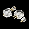Natural Quartz Crystal Perfume Bottle Pendants G-Q163-10G-04-2