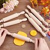 Olycraft 14Pcs 2 Style Wooden Rolling Pin AJEW-OC0002-68-3