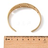 Religion 201 Stainless Steel Cuff Bangles for Women BJEW-F507-01G-3