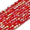 AB Color Plated Opaque Glass Beads Strands GLAA-G127-02M-1