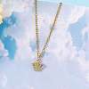 10Pcs Brass Micro Pave Clear Cubic Zirconia Charms ZIRC-SZ0002-06-5