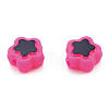 Plating Opaque Acrylic Beads OACR-N136-01I-4