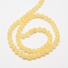 Natural Yellow Jade Bead Strands G-K121-01-10mm-2