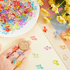 1000Pcs Transparent Acrylic Pendants MACR-SP0001-11-3