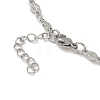 304 Stainless Steel Link Chain Bracelet Making STAS-K252-20A-P-3