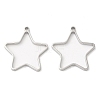 Non-Tarnish 304 Stainless Steel Open Back Bezel Star Pendants LS-STAS-Z040-01P-1
