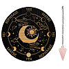 AHADEMAKER 1Pc Cone/Spike/Pendulum Natural Rose Quartz Stone Pendants DIY-GA0004-24C-1