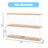 2-Tier Transparent Acrylic Toys Action Figures Display Boxs ODIS-WH0063-01-2
