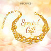 Brass Multi-Strand Bracelets JB629A-5