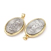 Brass Religion Pendants KK-K408-04G-04-2
