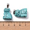 Natural & Synthetic Mixed Gemstone Pendants G-B127-08P-4