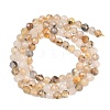 Natural Rutilated Quartz Beads Strands G-RM250104-E2-2