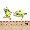 304 Stainless Steel Enamel Pendants STAS-P415-07G-01-3
