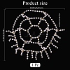 Plastic Pearl Mesh Headbands OHAR-WH20007-07G-2