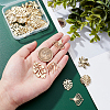 36Pcs 6 Style Baking Paint Alloy Pendants FIND-SC0002-32-3